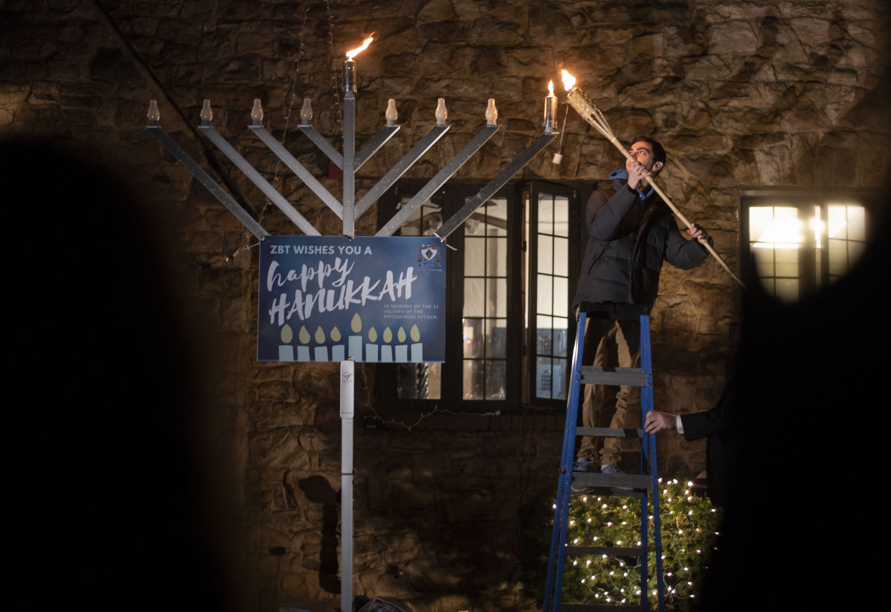 Zeta Beta Tau, menorah lighting